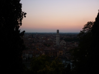 Sunset from my campsite in Verona 1